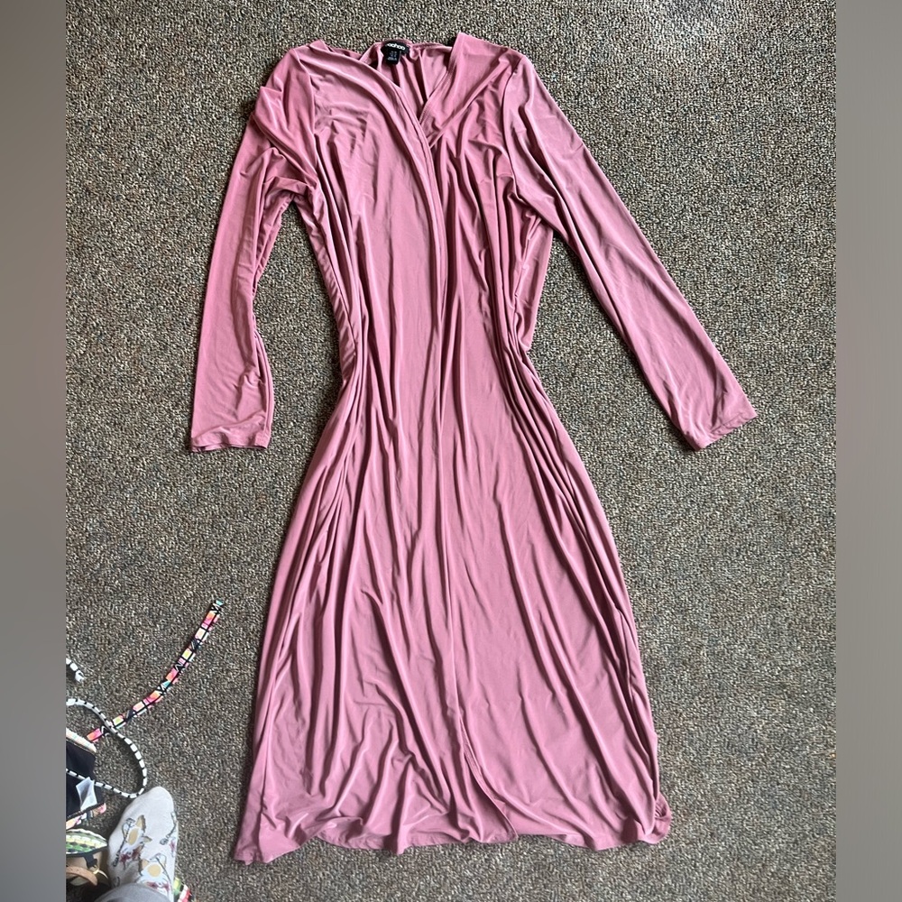 Boohoo Two Piece Pink Dress Set
